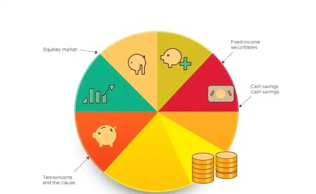 A diversified investment portfolio chart