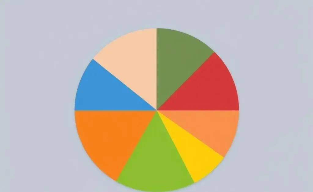 Minimalist illustration of a diversified portfolio pie chart