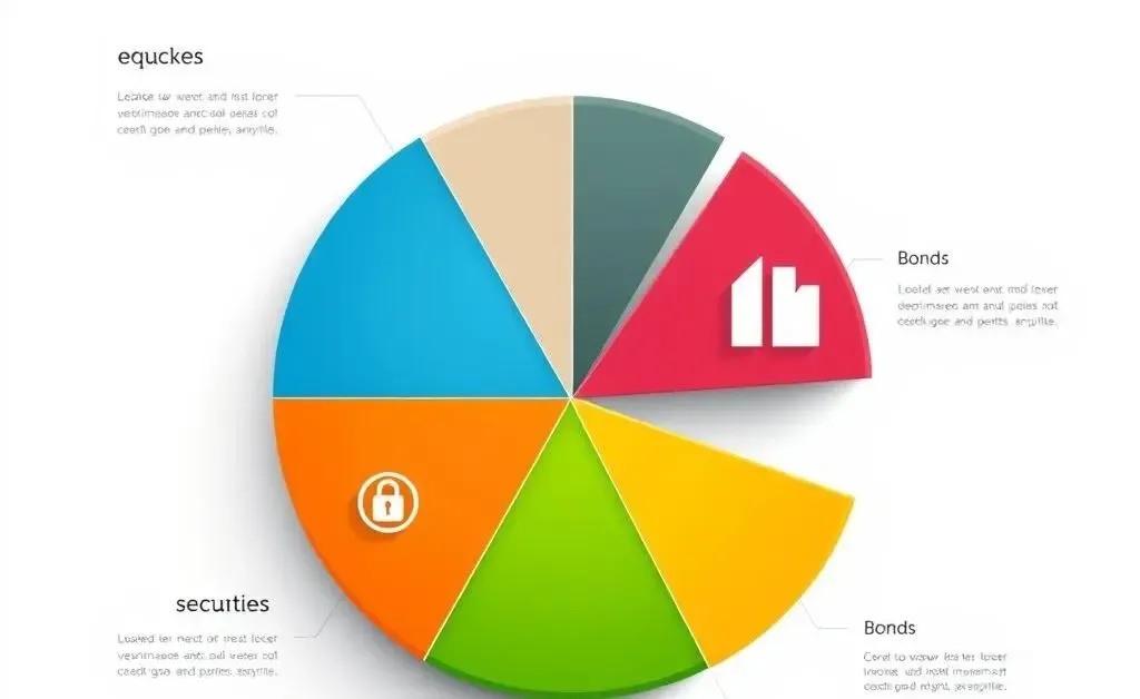 Different investment options represented as a pie chart