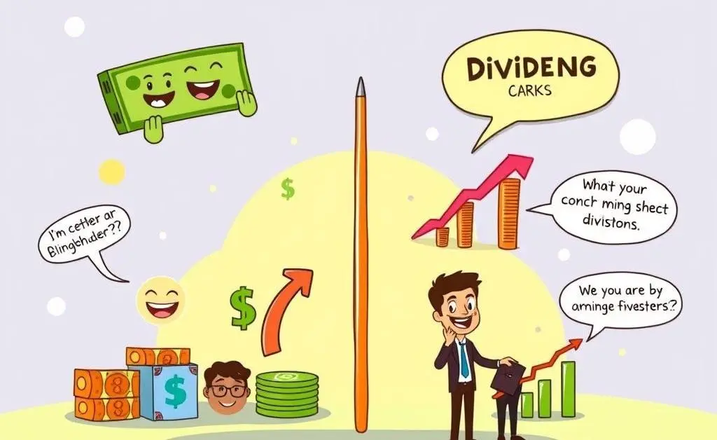 A chart showing the pros and cons of dividends.