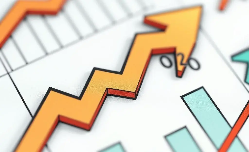 Cartoon economic charts