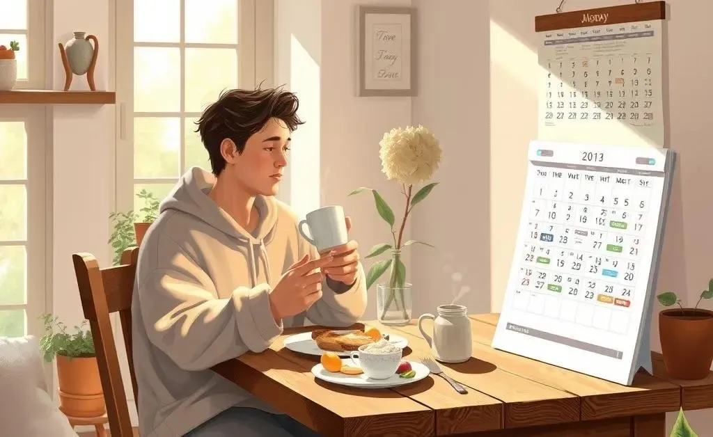 A person enjoying a seamless morning routine