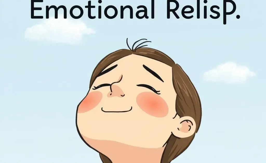 A person looking at a clear sky with a peaceful expression