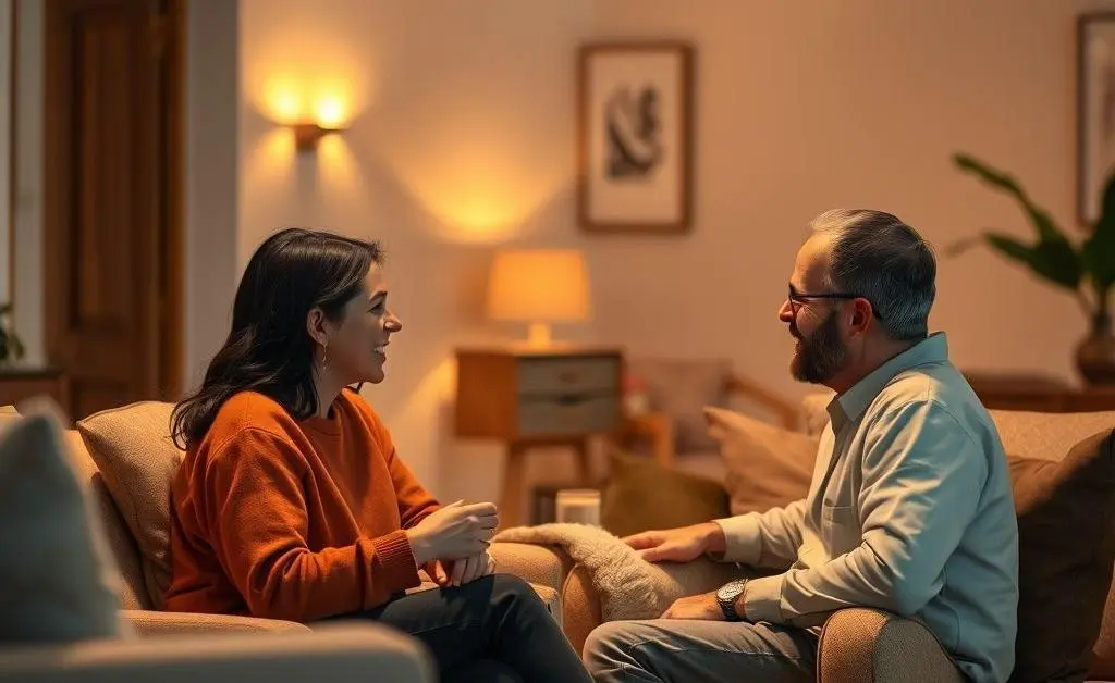 Two friends having an insightful conversation about finances