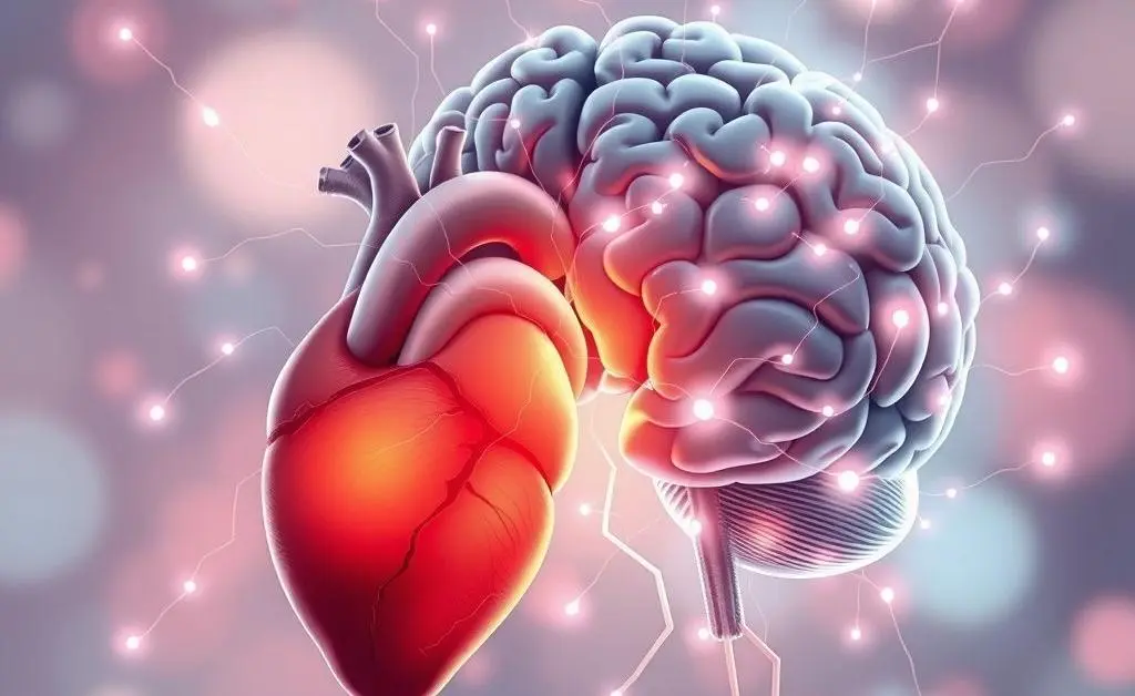 Illustration of a heart and brain working together, symbolizing empathy and reasoning