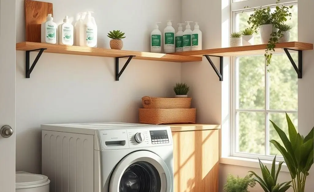 An energy-efficient laundry room setup