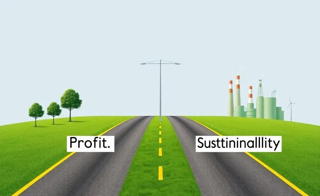 Choosing between profit and sustainability paths