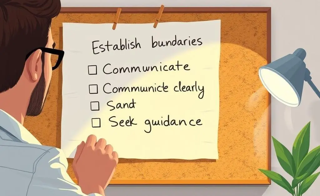 Checklist for establishing boundaries.
