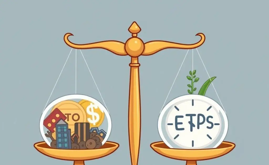 ETFs balancing on scales with other assets