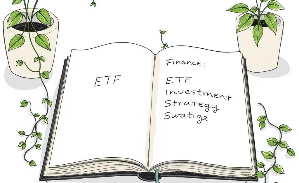Notebook with ETF strategy plan