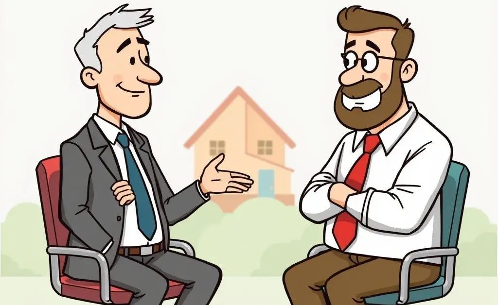 Conversation between an investor and an experienced property manager.