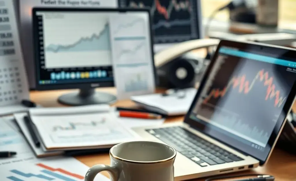 Economist's desk showcasing Federal Reserve tools