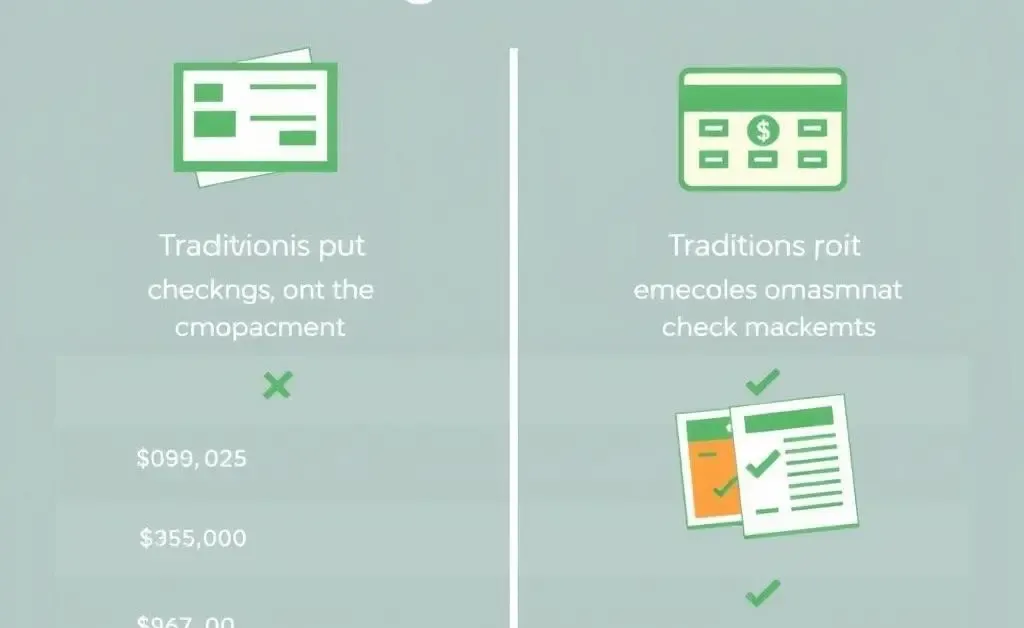 Comparison table between traditional checking and Fidelity CMA