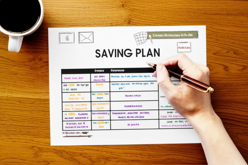A person planning their finances