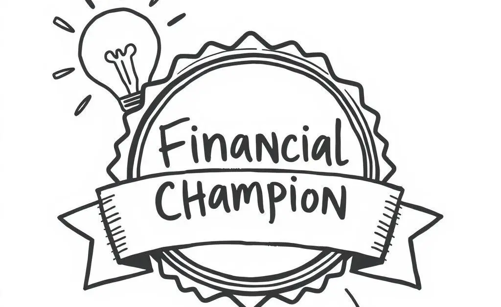 Financial Champion badge symbolizing consumer protection.