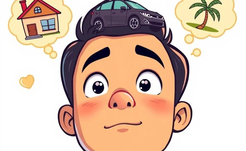 Person dreaming about financial goals