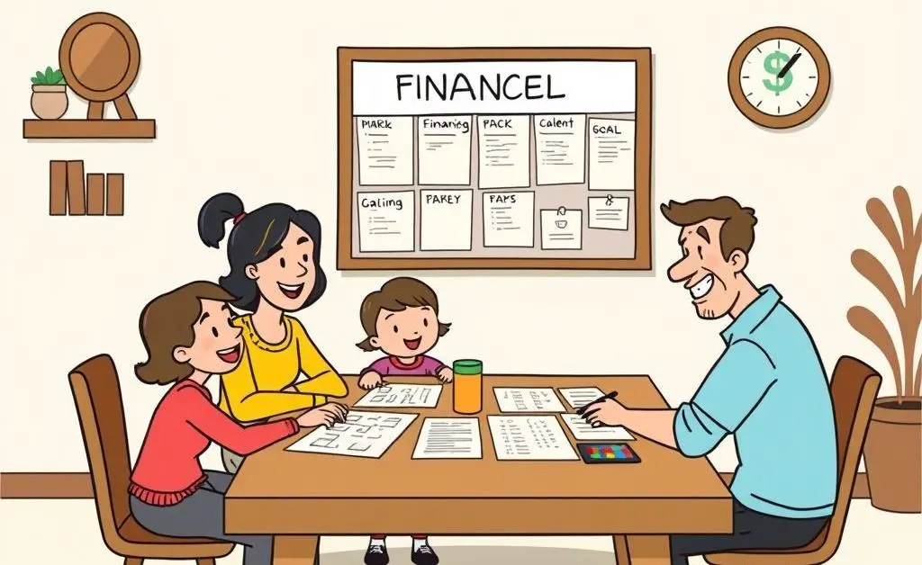 Family planning financial goals together