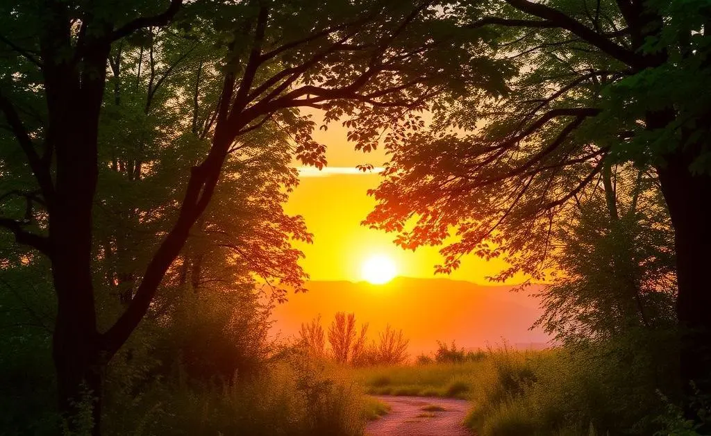 A scenic path leading to a sunset, symbolizing a journey toward financial independence