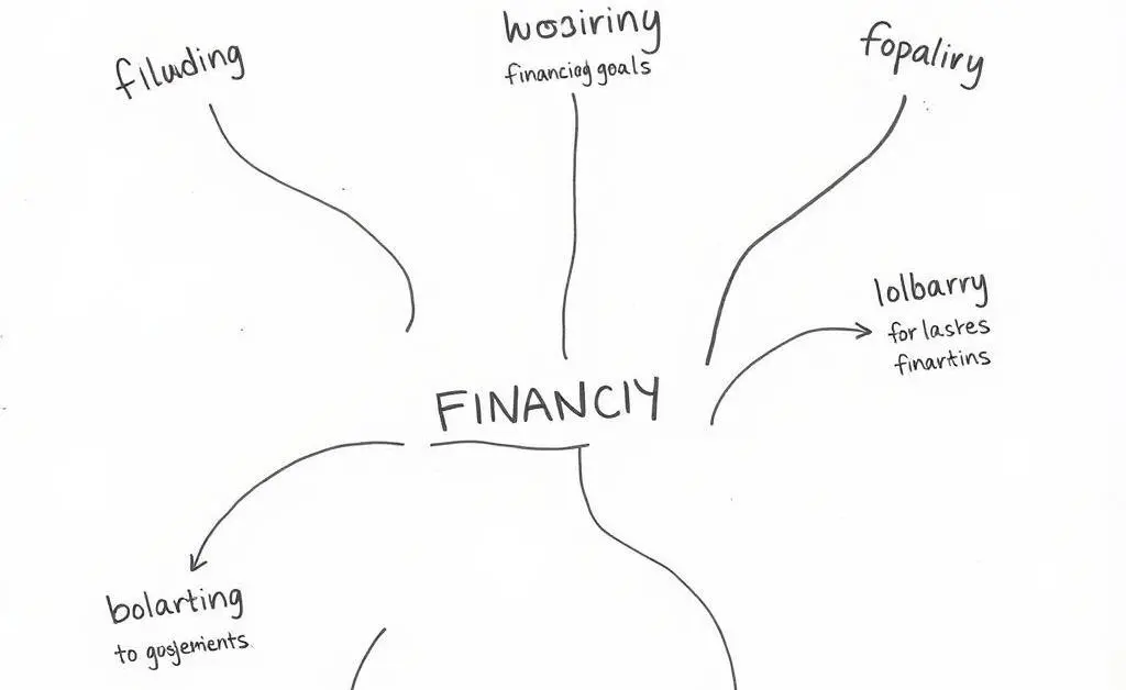 A map illustrating different financial goals.