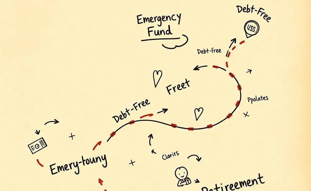 Roadmap with financial milestones