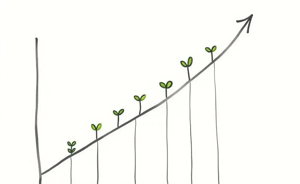 A graph symbolizing financial growth