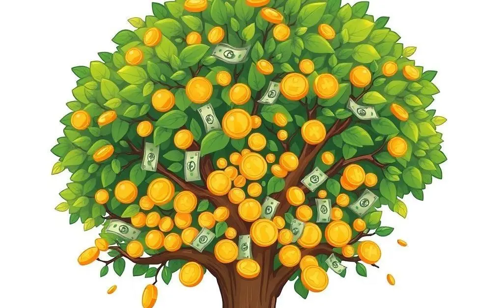 A tree symbolizing growing financial health.