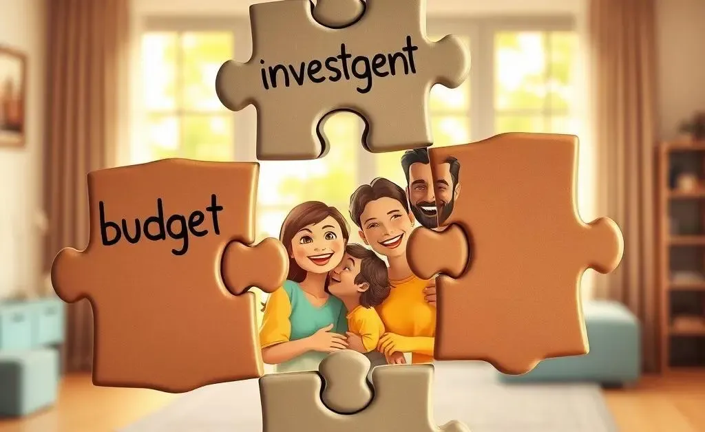 Puzzle pieces coming together to form a financial success story