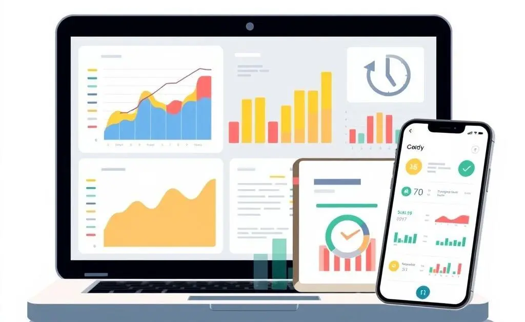 Financial management tools and strategies illustration