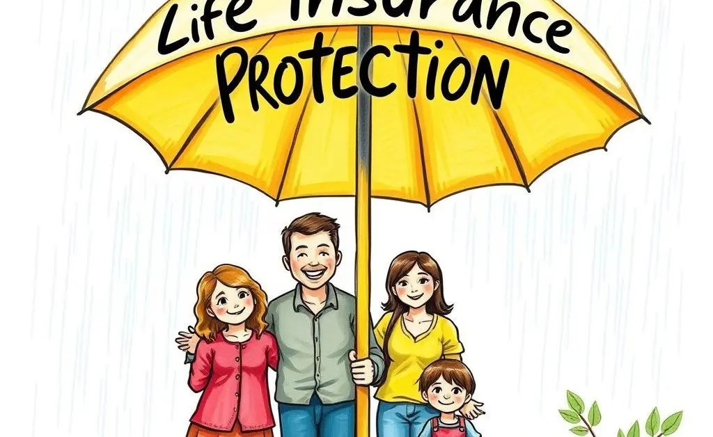 Family protected by life insurance umbrella