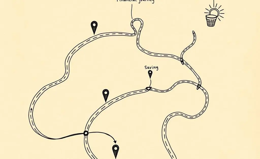 Financial road map with decisions
