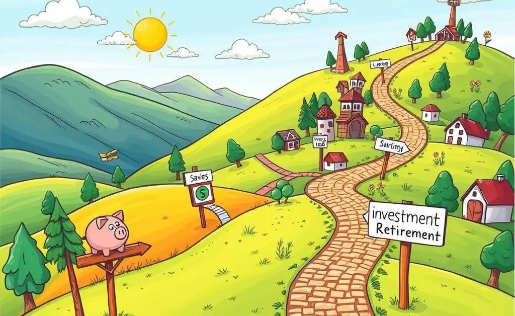 Roadmap with financial milestones.