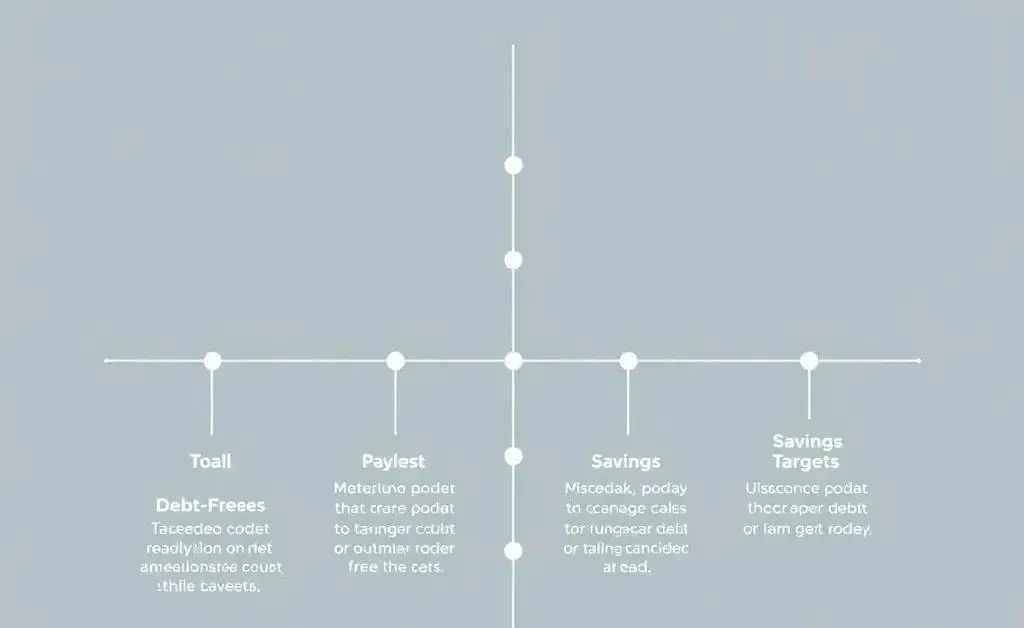 A roadmap showing financial goals