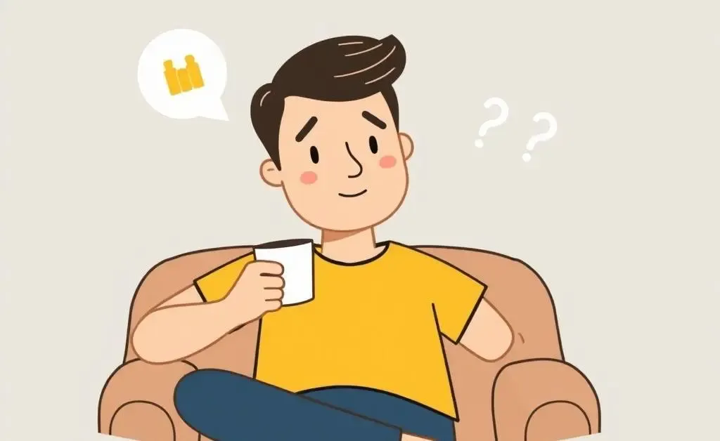 Person relaxing with a cup of coffee, symbolizing relieving financial stress