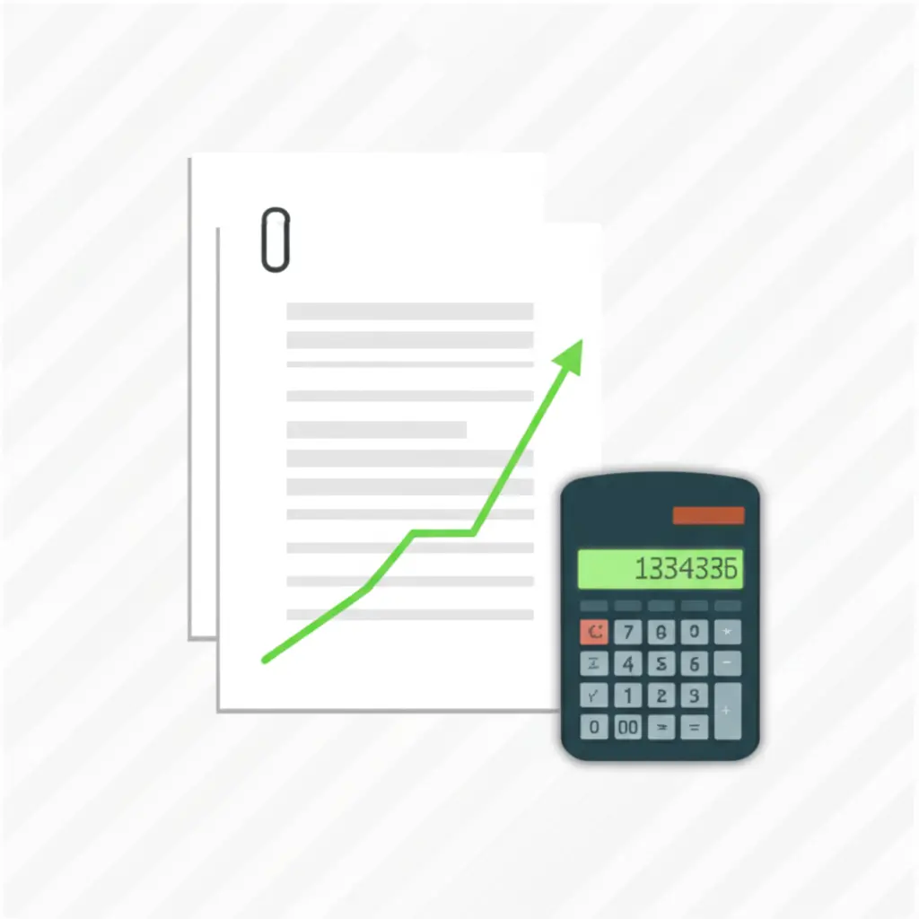 Financial tools like calculators and growing graphs.