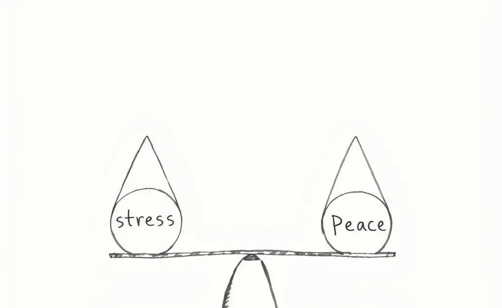 Balancing act with stress and peace weights
