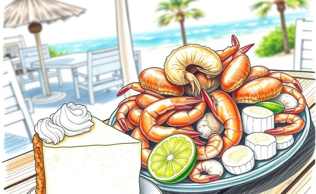 Iconic Florida dishes like key lime pie and fresh seafood