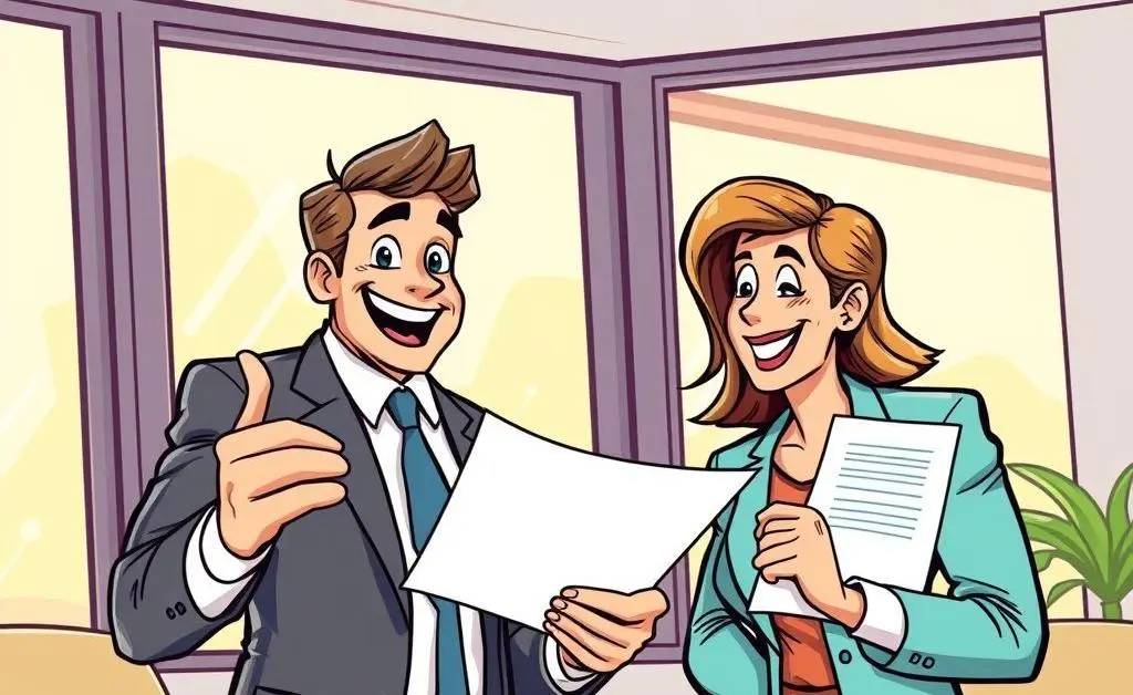 Friendly insurance agent