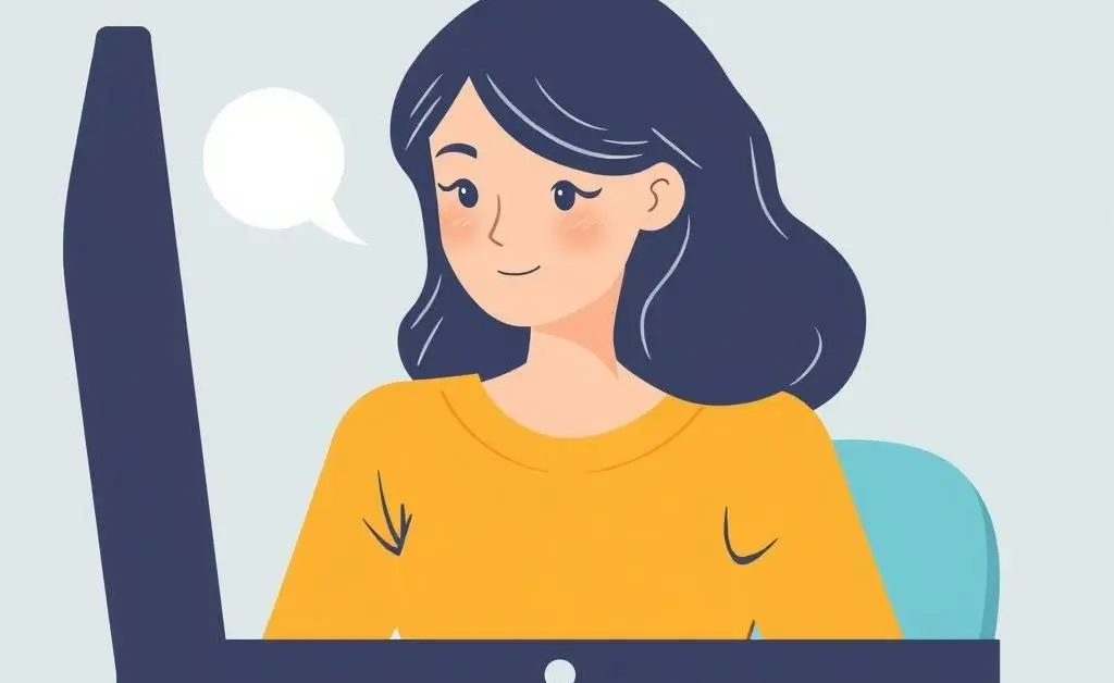 A woman staring at her overflowing online shopping cart