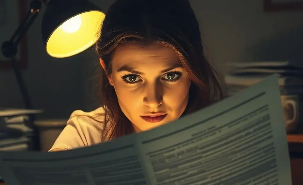Julie's eyes glaze over as she stares at a confusing mortgage document