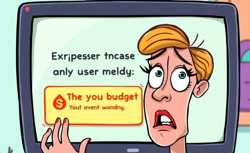 The woman realizing her total is over budget