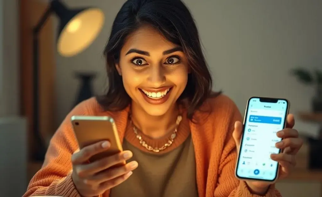 A lightbulb moment for Mia as she discovers a budgeting app on her phone