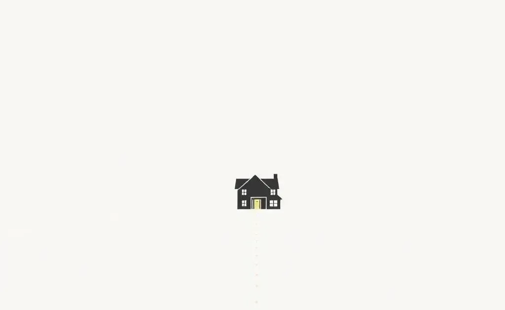 A dream home on the horizon with a pathway leading to it