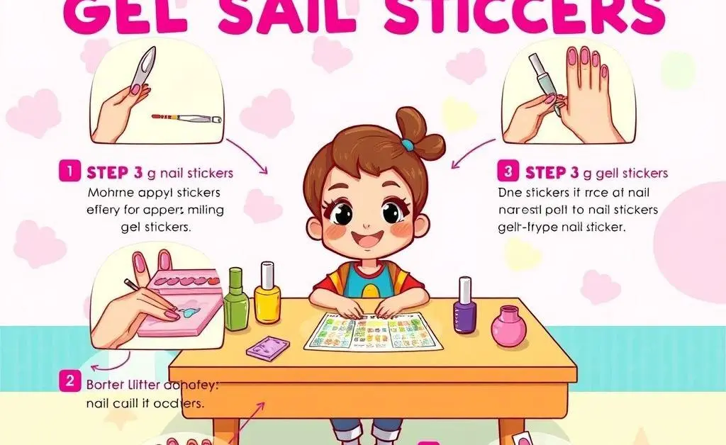 Step-by-step guide to applying gel nail stickers