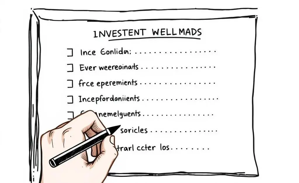 A person thoughtfully creating a list of personal investment goals