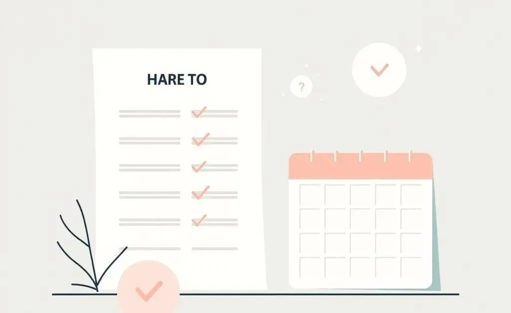 Icons for goal setting like a list and calendar.