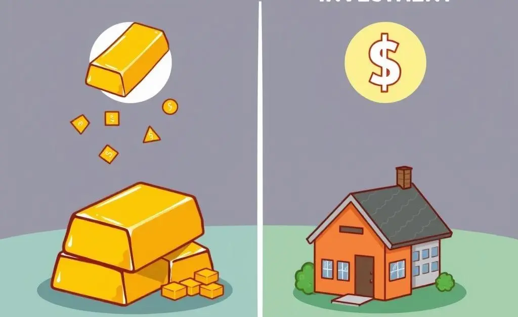 Gold versus other investments like stocks and real estate