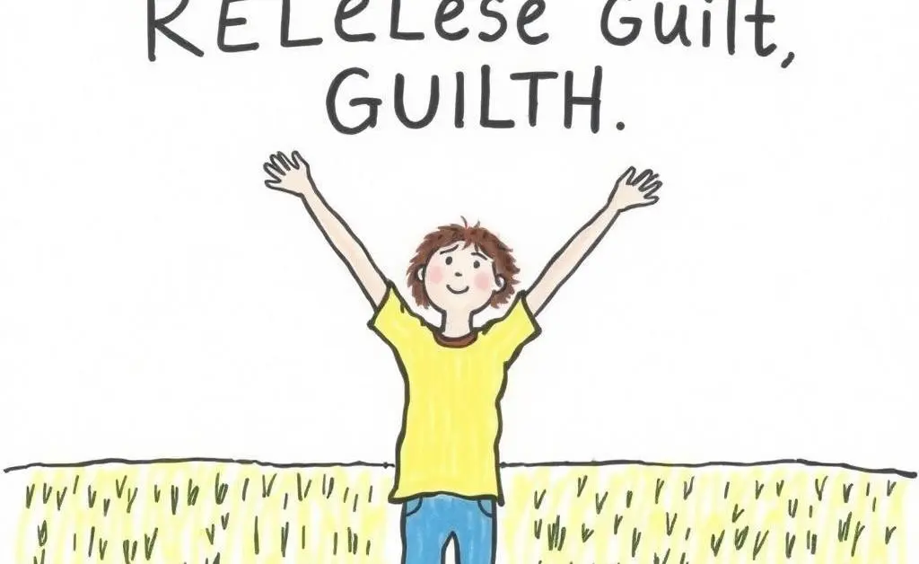 Releasing guilt in an open field with peace