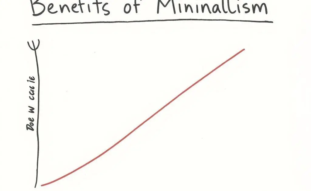 A hand-drawn chart illustrating the benefits of minimalism.