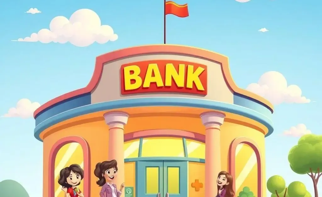 A friendly bank with happy customers.