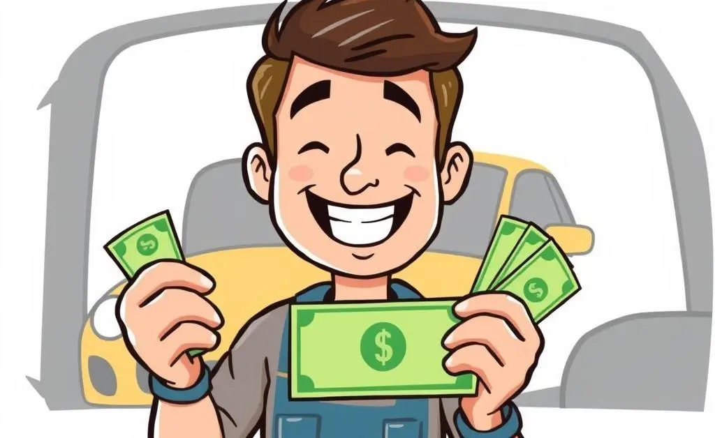 Customer saving money on car insurance